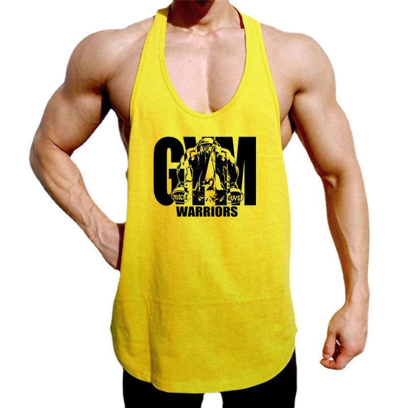 Gym Clothing Mens Mesh Fitness Stringer Tank Top Men Bodybuilding Vest Running Vest Workout Sleeveless T Shirt Sports Tanktop