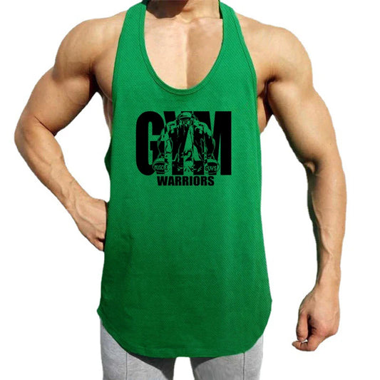 Gym Clothing Mens Mesh Fitness Stringer Tank Top Men Bodybuilding Vest Running Vest Workout Sleeveless T Shirt Sports Tanktop