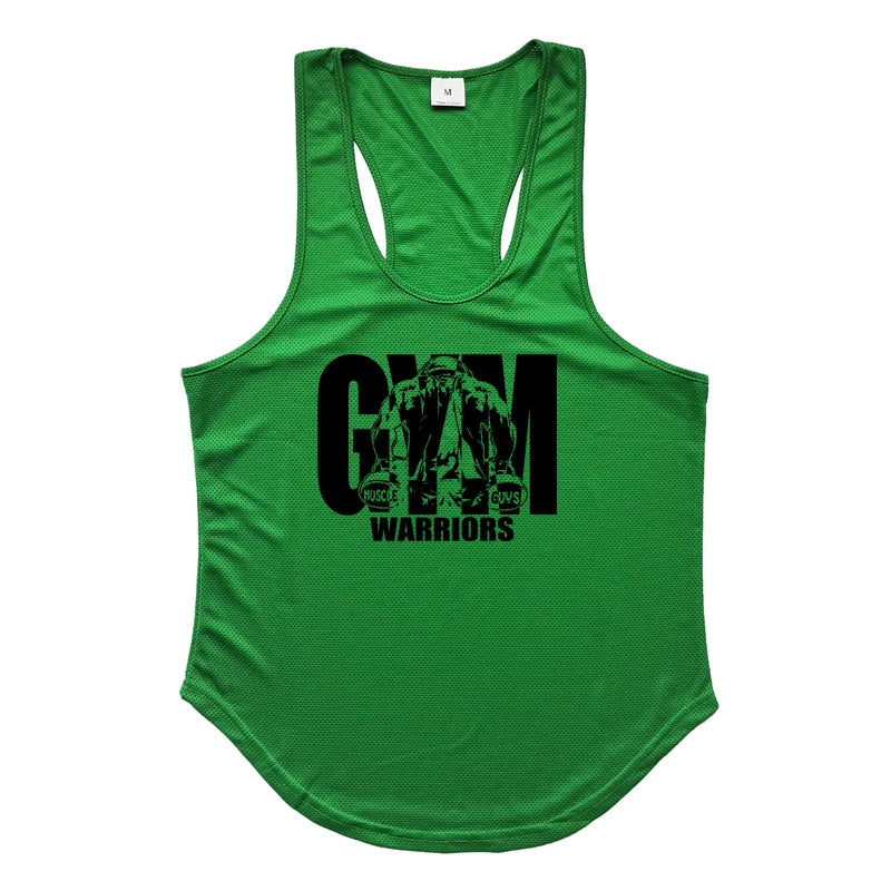 Gym Clothing Mens Mesh Fitness Stringer Tank Top Men Bodybuilding Vest Running Vest Workout Sleeveless T Shirt Sports Tanktop